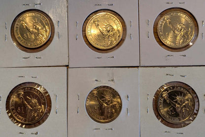 Presidential Dollar Coin Lot (2007–2011) – 6-Coin Mint / Uncirculated Set