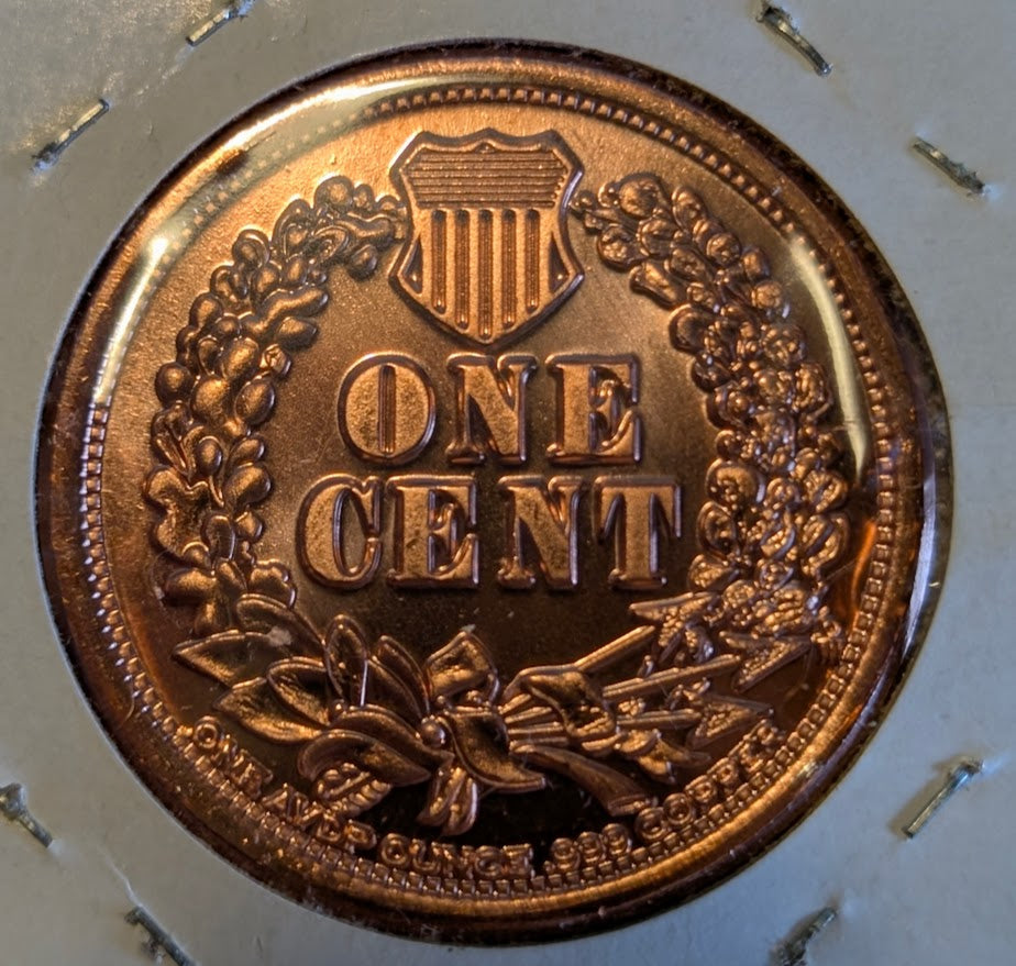 2025 Flying Eagle Cent Replica Medal – 1 oz .999 Copper – Brilliant Uncirculated