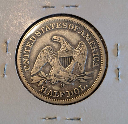 1855-O Seated Liberty Half Dollar – VF20 – New Orleans Mint – Better Date Civil War Era Silver