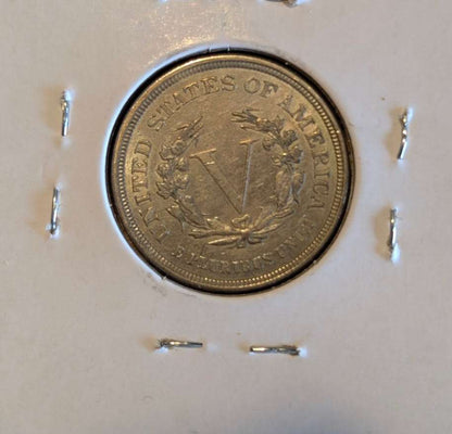 1883 Liberty Head "V" Nickel – No Cents Variety – XF45 (Extremely Fine) – Key Early Type