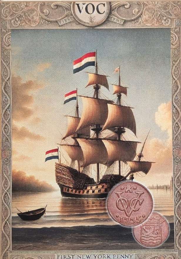 24hr Auction Item: 1760 VOC N.E. Indies Duit – "New York Penny" – Dutch East India Company  – Colonial New York