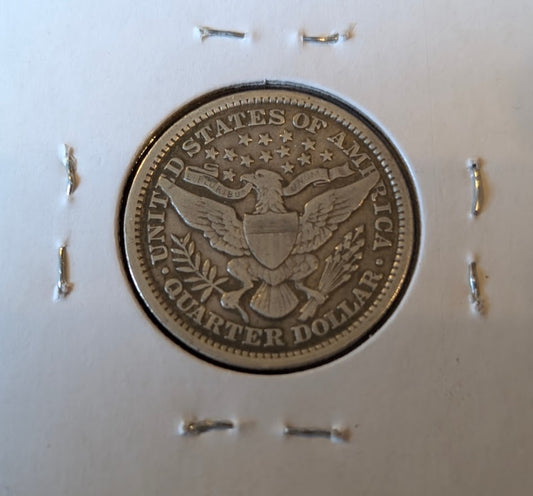 1895 Barber Quarter – Very Fine Details – Strong Strike, Classic Silver Type