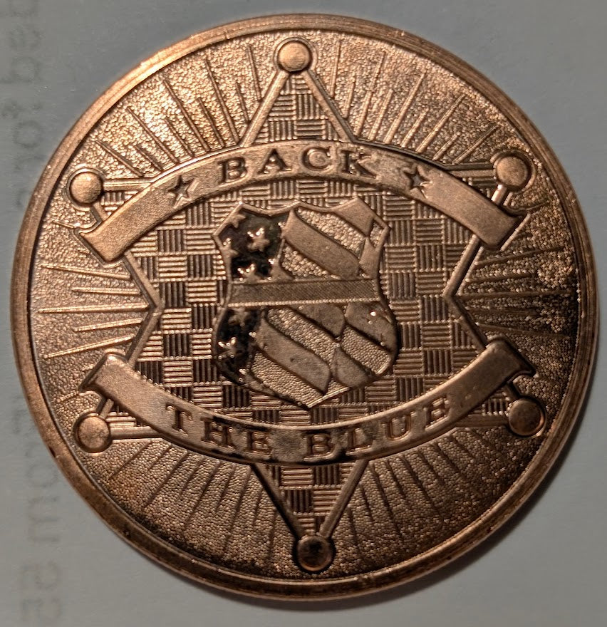 1 oz .999 Fine Copper Round – USA Eagle & Shield Design