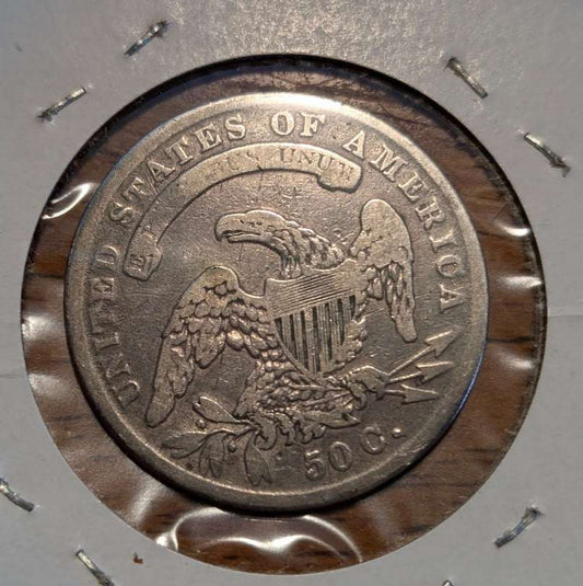 1834 Capped Bust Half Dollar 50¢ Silver Coin – Fine Detail
