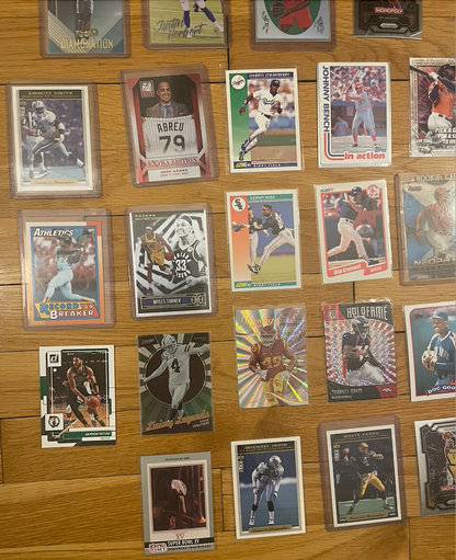45-Card Sports & Marvel Trading Card Lot – Stars, Rookies, Inserts, Legends