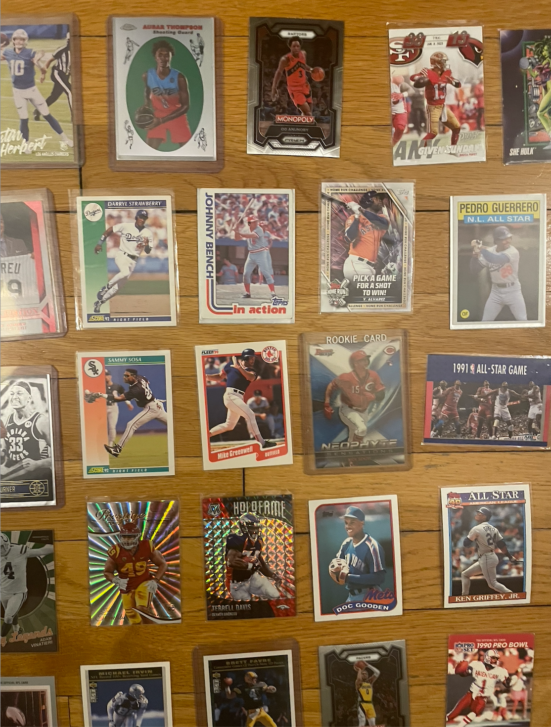 45-Card Sports & Marvel Trading Card Lot – Stars, Rookies, Inserts, Legends