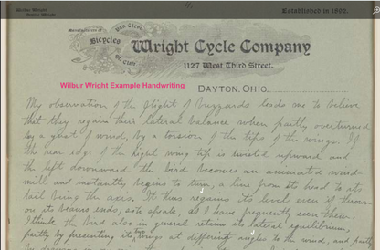 Eternal Cuts (2024) — Wilbur Wright Relic Card #33/99 (Cut Handwritten Fragment)