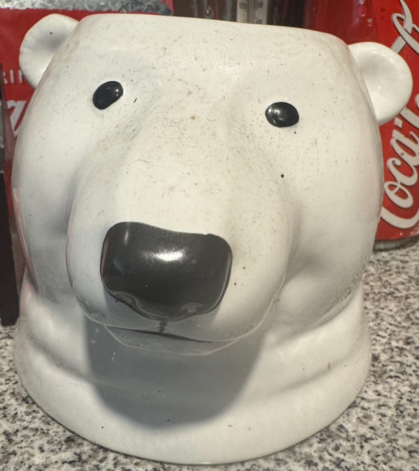 Vintage Coca-Cola Polar Bear Ceramic Mug – Classic Coke Collectible