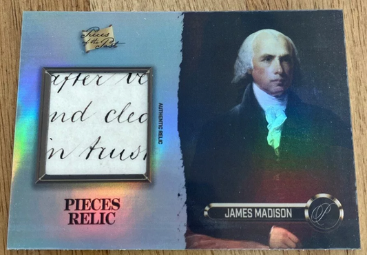 James Madison handwriting authentic handwritten manuscript fragment relic card U.S. Founding Father and 4th President