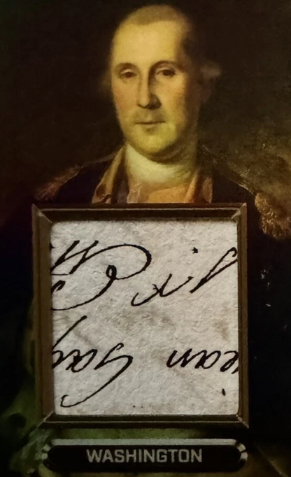 George Washington & John Adams Dual Handwritten Manuscript Relic – Founding Fathers Authentic Writing Fragments