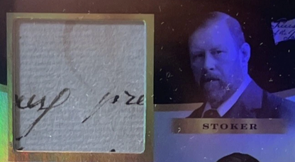 Triple Relics: Emerson • Thoreau • Stoker Manuscript Relic Card