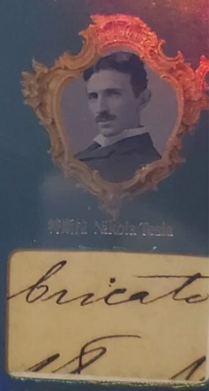 Eternal Triple History Relic Card – full card view featuring da Vinci, Einstein, and Tesla