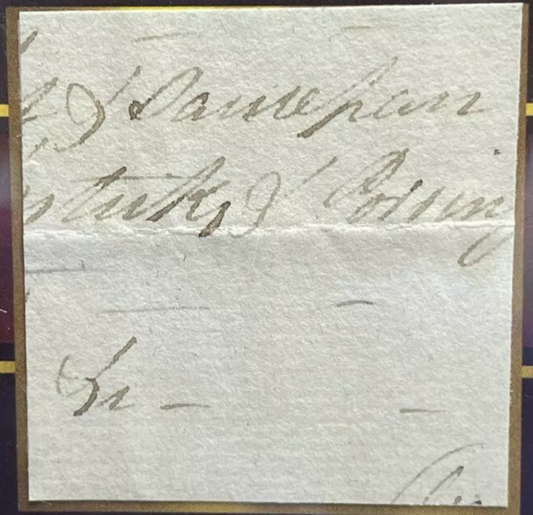 Alexander Hamilton Eternal Authentic Relic card in encapsulation