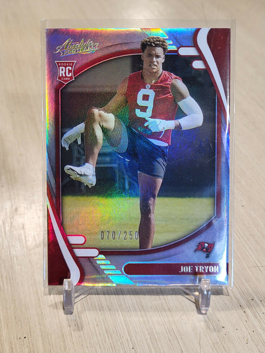 Joe Tryon 2021 Absolute Football RC #070/250 collectible card.