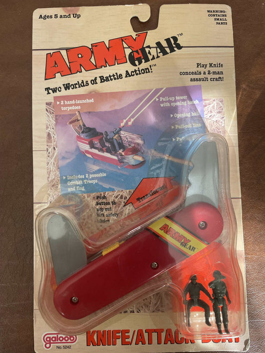 Vintage Galoob Knife/Attack Boat toy for imaginative play and adventure.