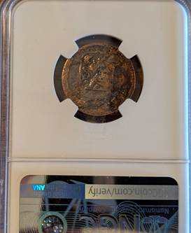 1760 VOC N.E. Indies Duit – "New York Penny" Colonial Copper – NGC Genuine – Dutch East India Company