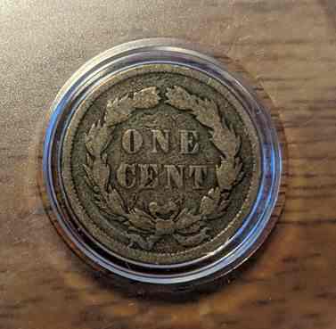 1859 Indian Head Cent in good condition, iconic historical coin for collectors.