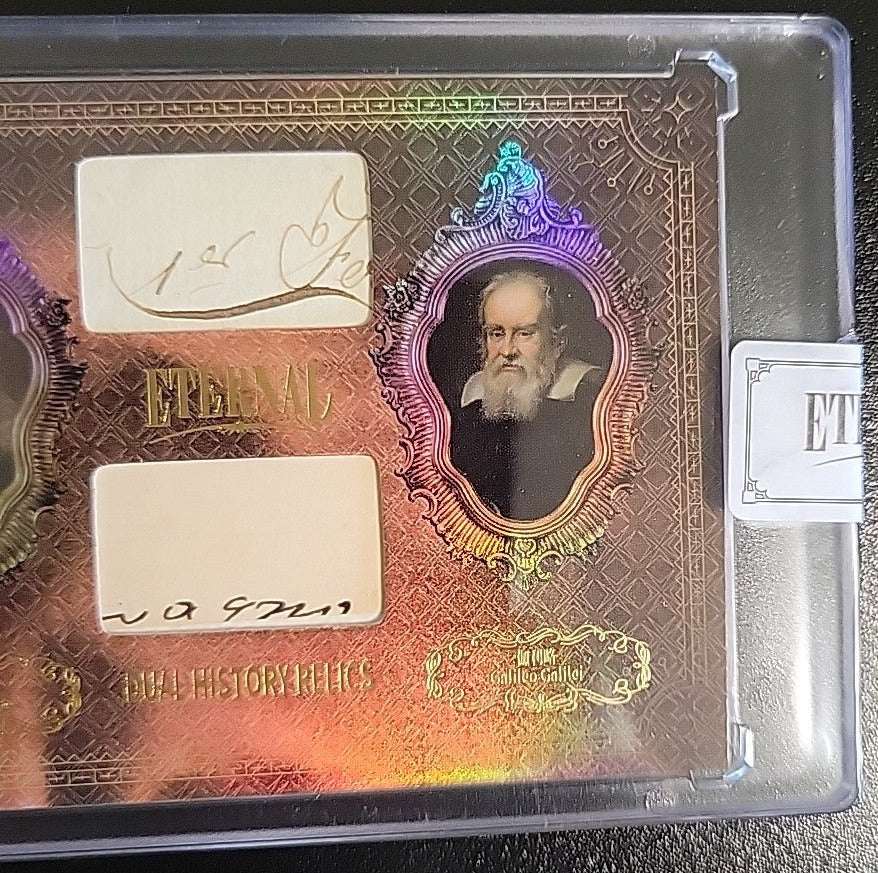 2024 Eternal Cuts Dual History Relics — Galileo Galilei & Isaac Newton Handwritten Manuscripts