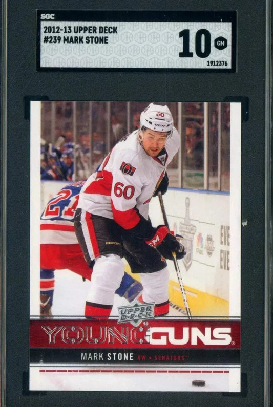 2012-13 Upper Deck Hockey Young Guns 239 Mark Stone Senators RC Rookie SGC 10