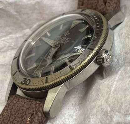 Vintage circa 1960s Zodiac Seawolf Vintage Watch Automatic