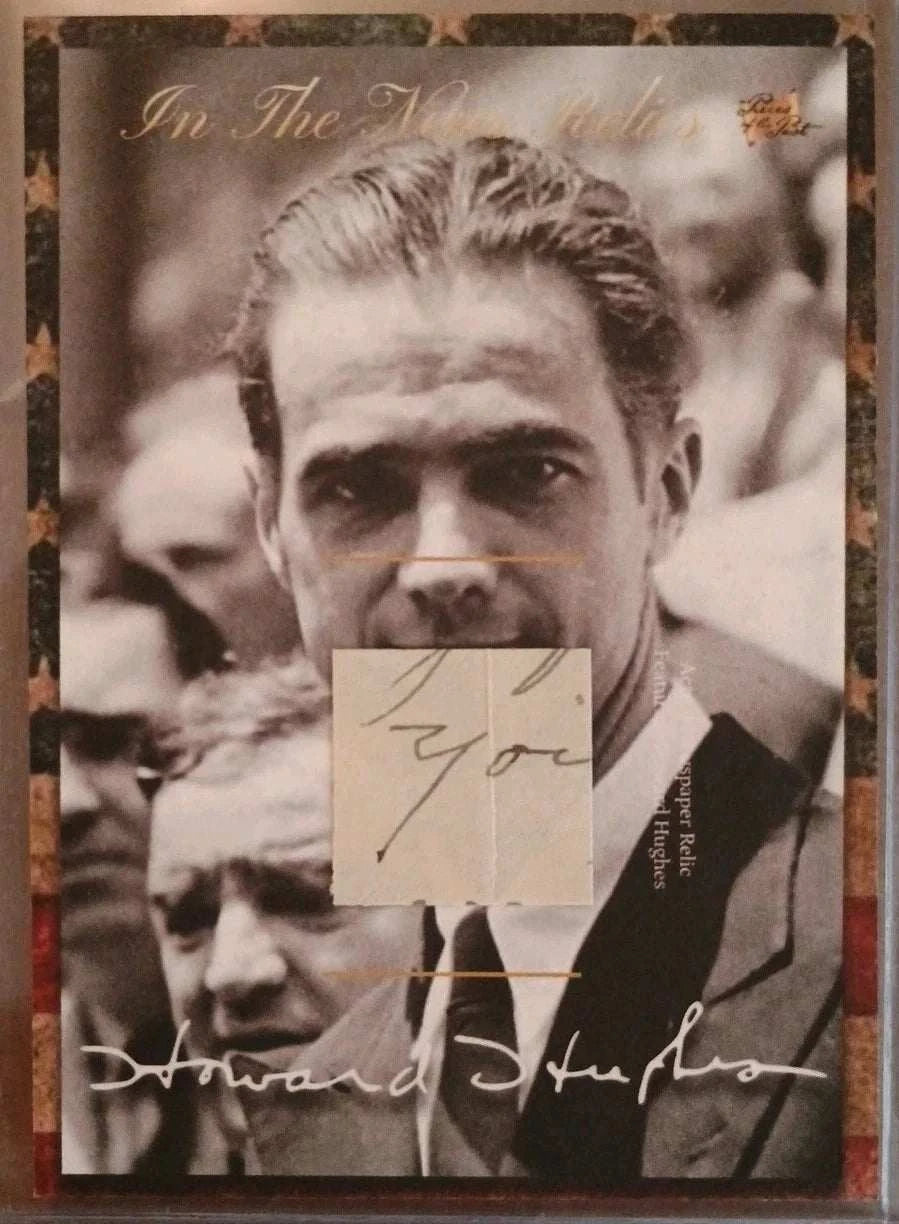 Lindbergh Earhart Hughes Relic Lot (8 Cards) | Pieces Trios | Rare Handwriting & Signature(s) | Laid Paper