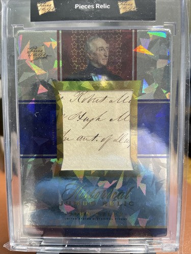 Zachary Taylor handwritten manuscript fragment in protective case presidential relic
