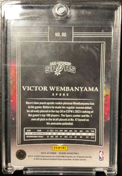 2023-24 Panini Origins Victor Wembanyama 86 RC Rookie